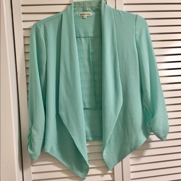 NWOT teal lightweight blazer - Picture 2 of 4